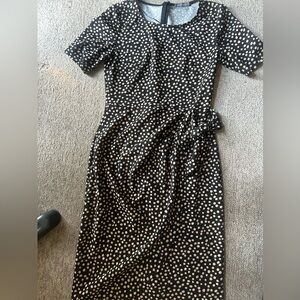 Polka Dot Black Dress